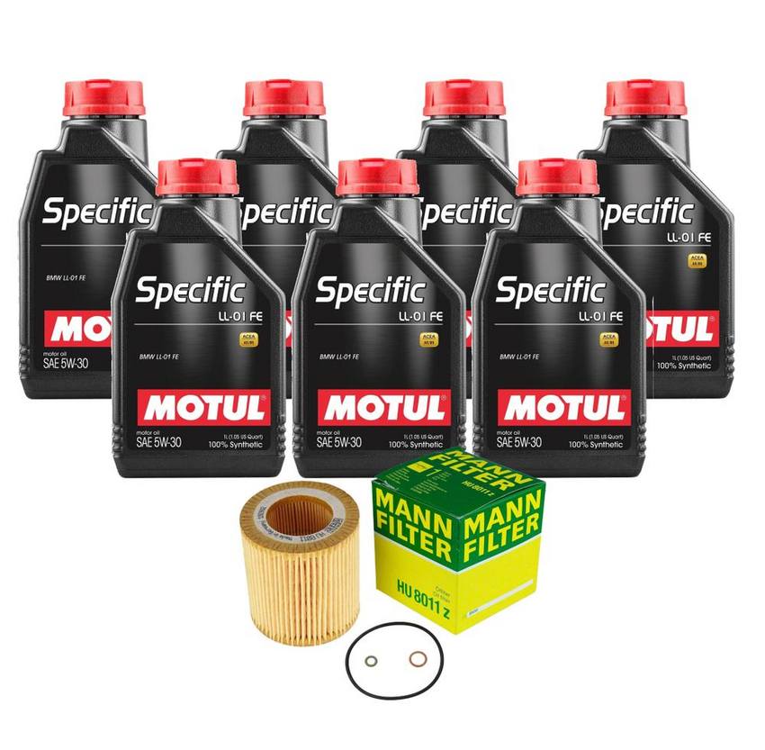 BMW Engine Oil Change Kit - Motul 11427854445 (5W-30) (SPECIFIC LL-01 FE)